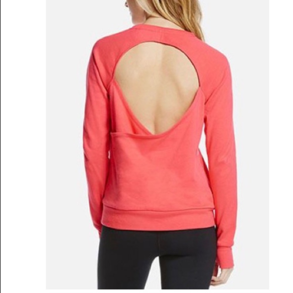 Open back sweatshirt